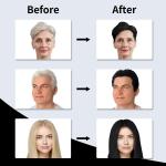 3-in-1 Hair and Beard Color for Men and Women – Herbal Instant Coloring Shampoo for Permanent Gray Coverage