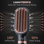 REBUNE 3-in-1 Hair Styler – Dry, Straighten & Shine in One Step