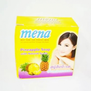 Mena Pineapple Soap with Natural Scrub – 135g