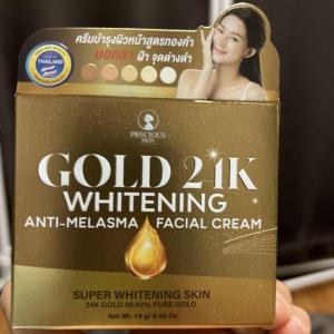 Gold 24K Whitening Cream Nourishing Skin – Acne, Freckles, Melasma – 15g