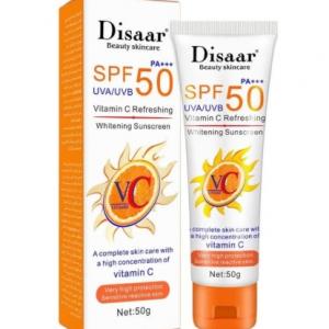 Disaar Organic Vitamin C Sunscreen Cream – SPF 50 – Oil-Free – 50g