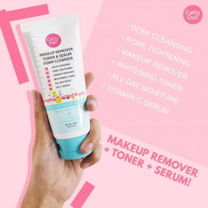 Cathy Doll Makeup Remover Toner & Serum Foam Cleanser (100ml)