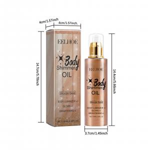 Eelhooe Body Shimmer Bottle – Bronze & Gold